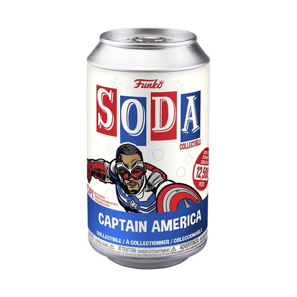 Funko Soda: Falcon & The Winter Soldier Captain America 4.25" Figure in a Can - Picture 1 of 4